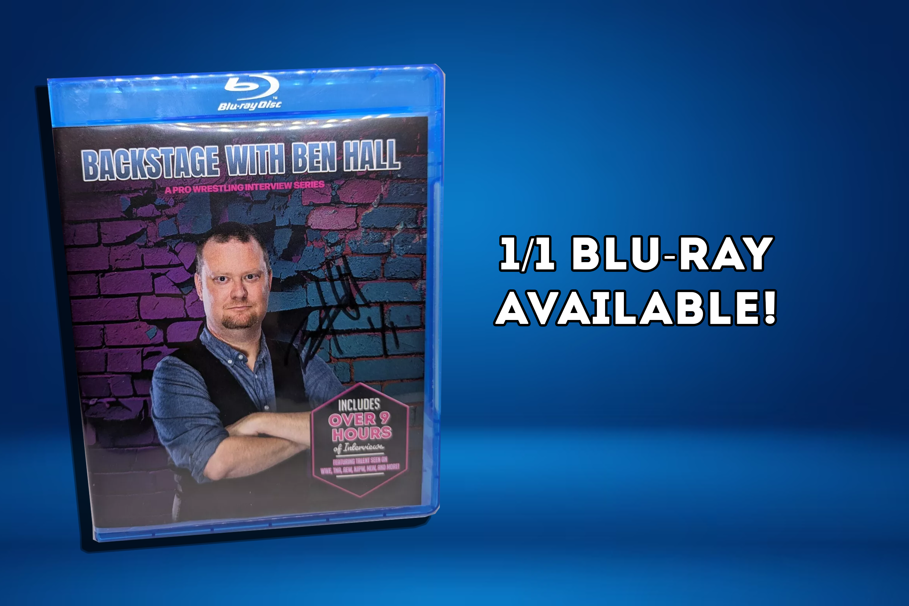 Backstage with Ben Hall 1/1 Autographed Blu-ray is Available